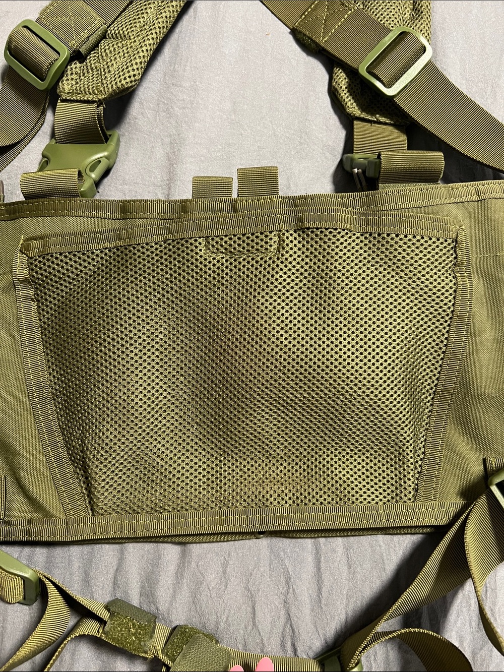 Modular Olive Chest Rig Harness for Men - Airsoft - Picture 7 of 11
